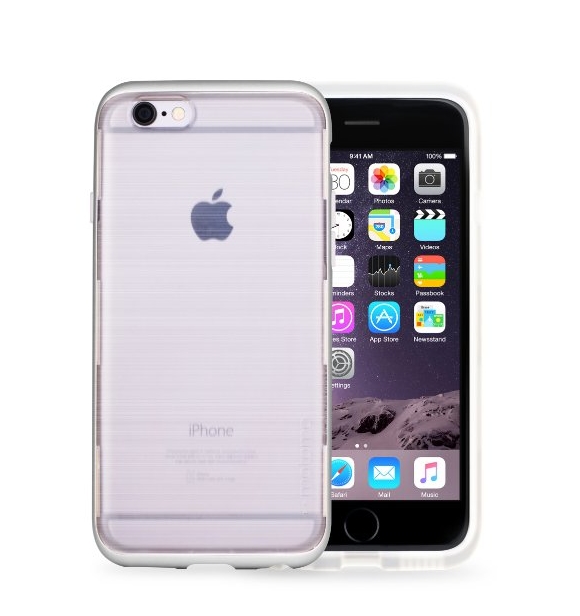 iPhone 6 slim case motomo INFINITY iphone 6s case iPhone 6s clear case iPhone 6 soft cover iPhone 6s bumper case Milky White Silver